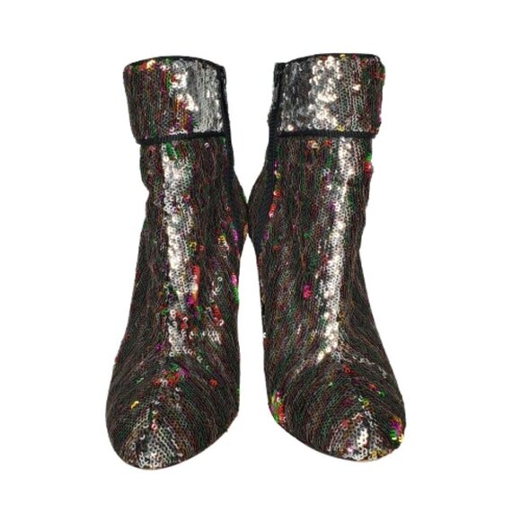 Christian Louboutin Unicorn Moulamax 100 Sequin Booties - Picture 3 of 8